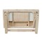 International Concepts Executive Desk, with Zosiac Base 32 in D X 32 H, 30 W X Hardwood, Unfinished K-OF64T-64Z - alternate 3